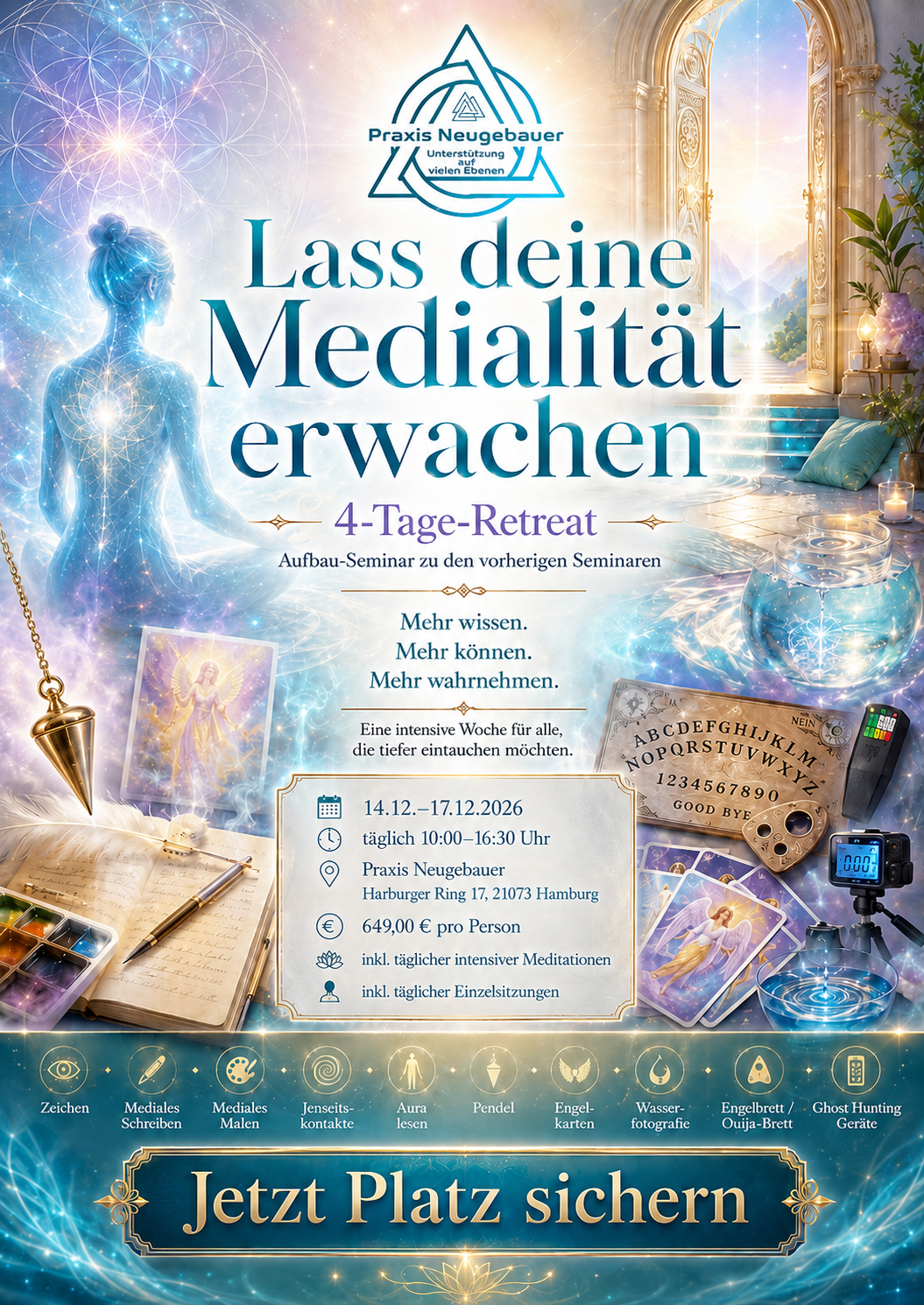 4-Tages-Retreat: Lass deine Medialität erwachen